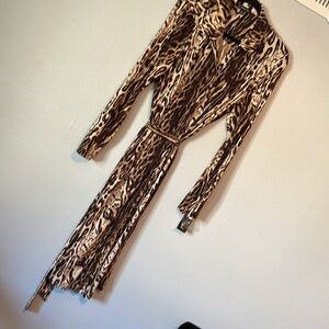 New INC shirt dress button down midi slits on sides so soft and stretchy xl